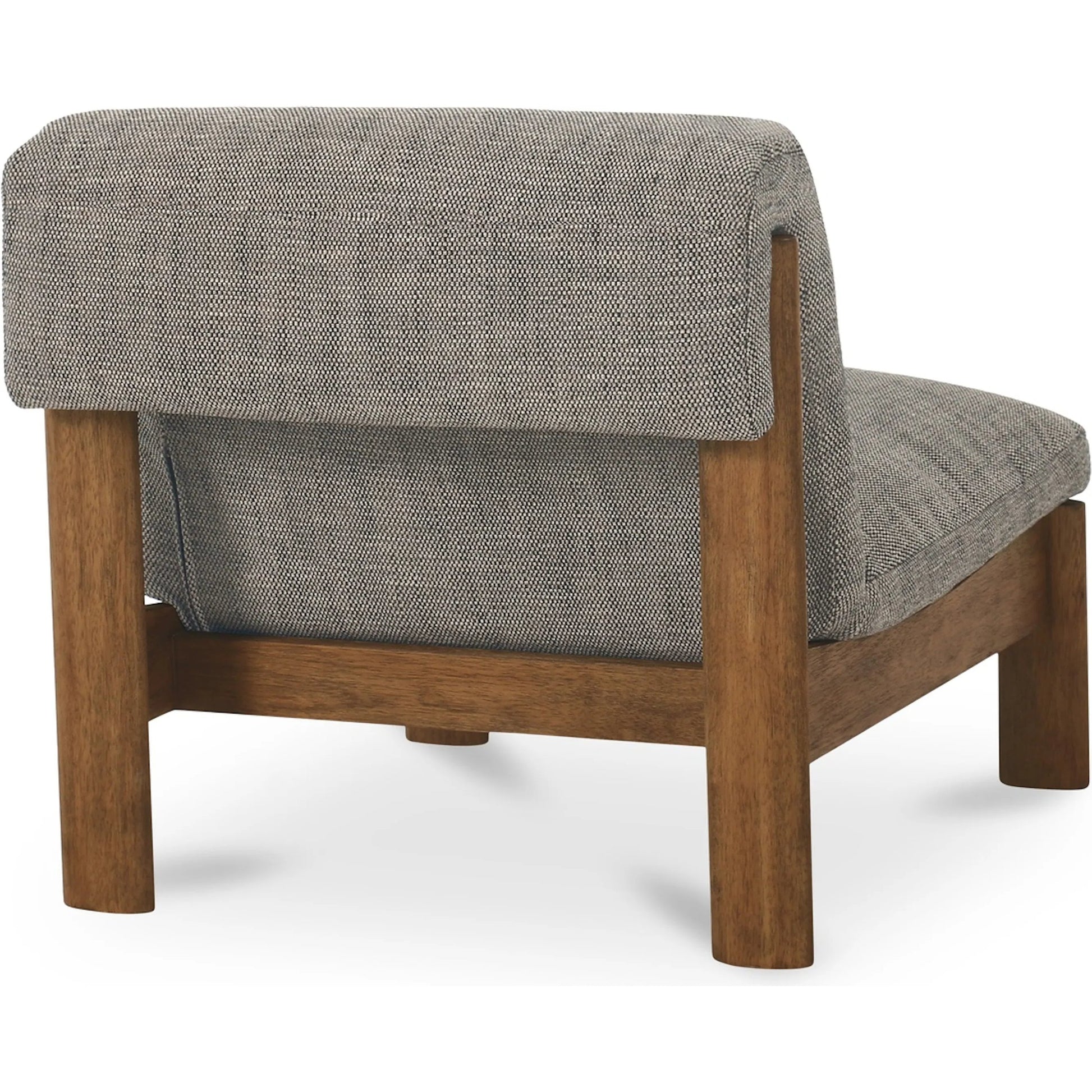 Pierce Accent Chair by Moe's Home Collection. Made from 100% polyester, solid rubber wood, plywood frame, rubber wood leg with plastic glider, foam, dacron, fiber seat in a unique style.
