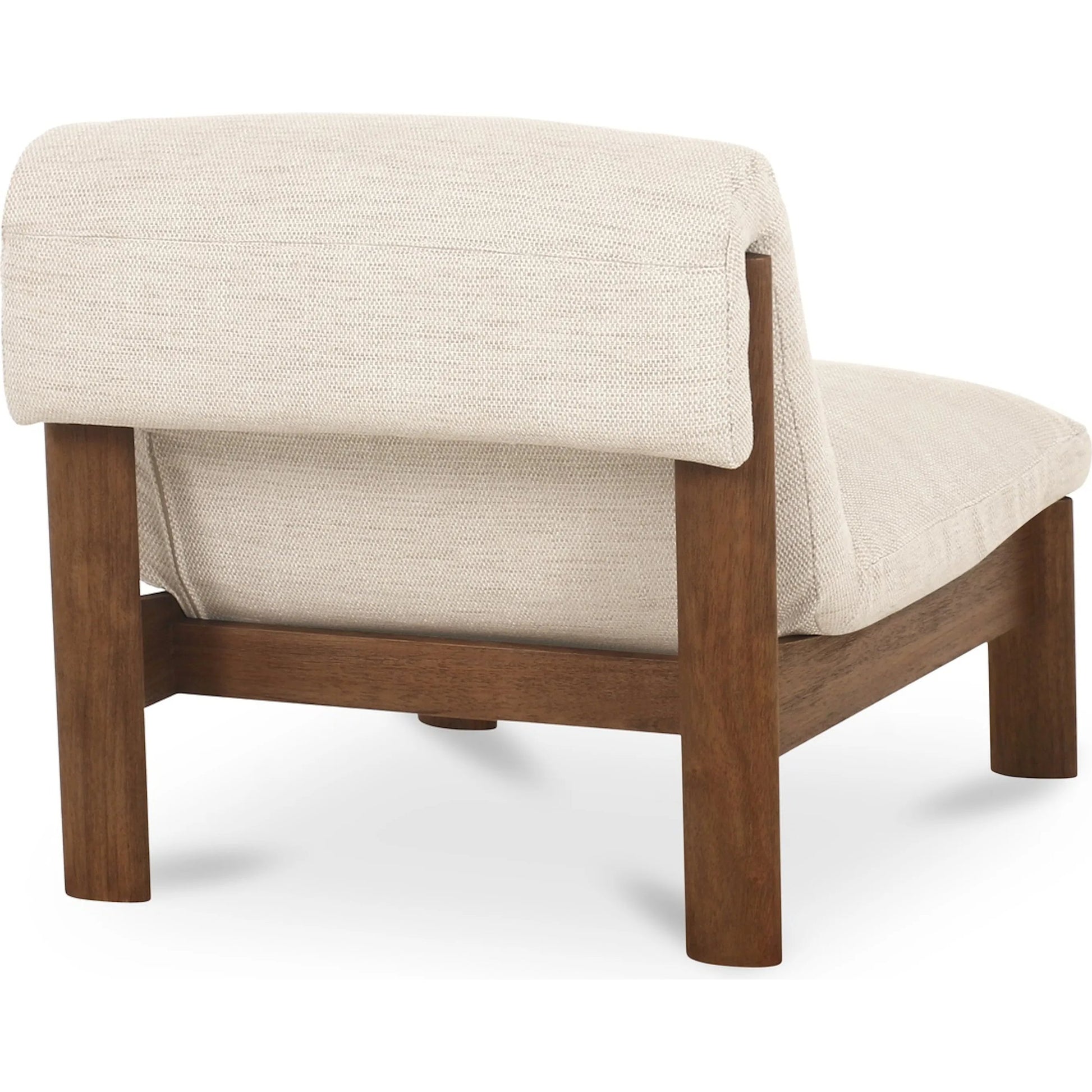 Pierce Accent Chair by Moe's Home Collection. Made from 100% polyester, solid rubber wood, plywood frame, rubber wood leg with plastic glider, foam, dacron, fiber seat in a unique style.
