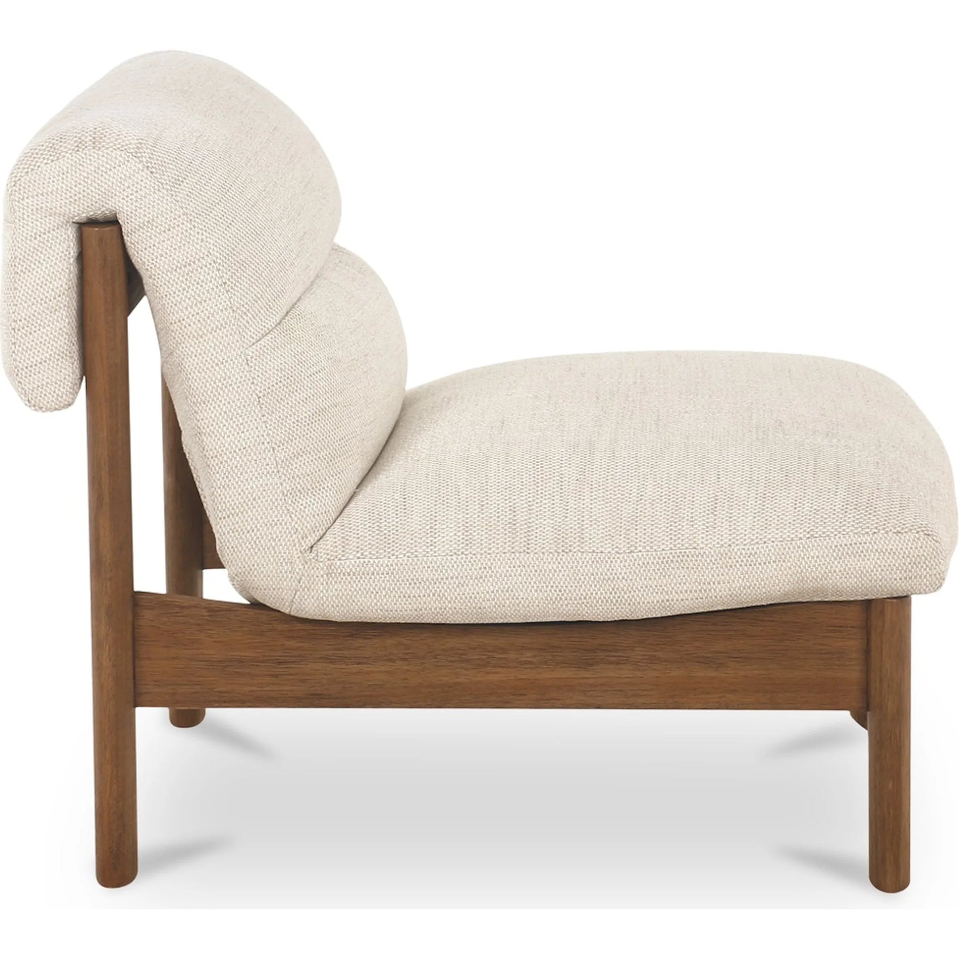 Pierce Accent Chair by Moe's Home Collection. Made from 100% polyester, solid rubber wood, plywood frame, rubber wood leg with plastic glider, foam, dacron, fiber seat in a unique style.