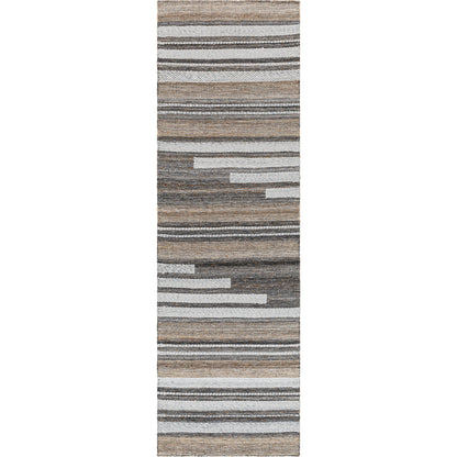 Azalea Rug - 32195 by Surya in black, tan, taupe, white, brown. Made from 100% recycled pet yarn in a unique style.