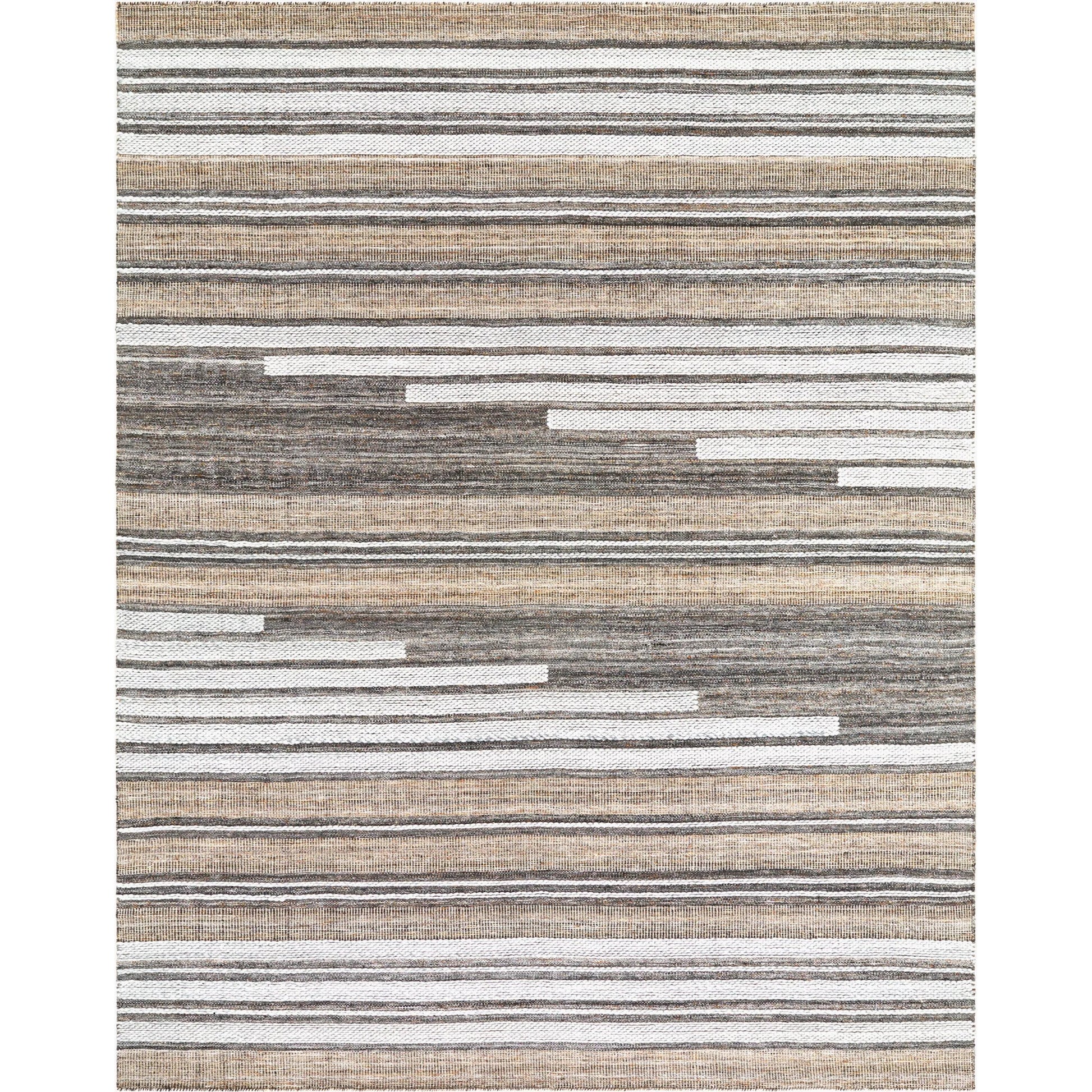 Azalea Rug - 32195 by Surya in black, tan, taupe, white, brown. Made from 100% recycled pet yarn in a unique style.