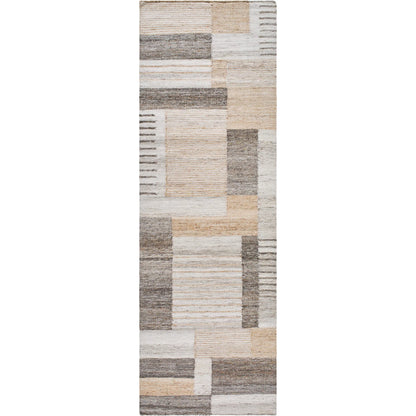 Azalea Rug - 531195 by Surya in ivory, sandstone, charcoal, taupe, slate gray. Made from recycled pet yarn in a unique style.