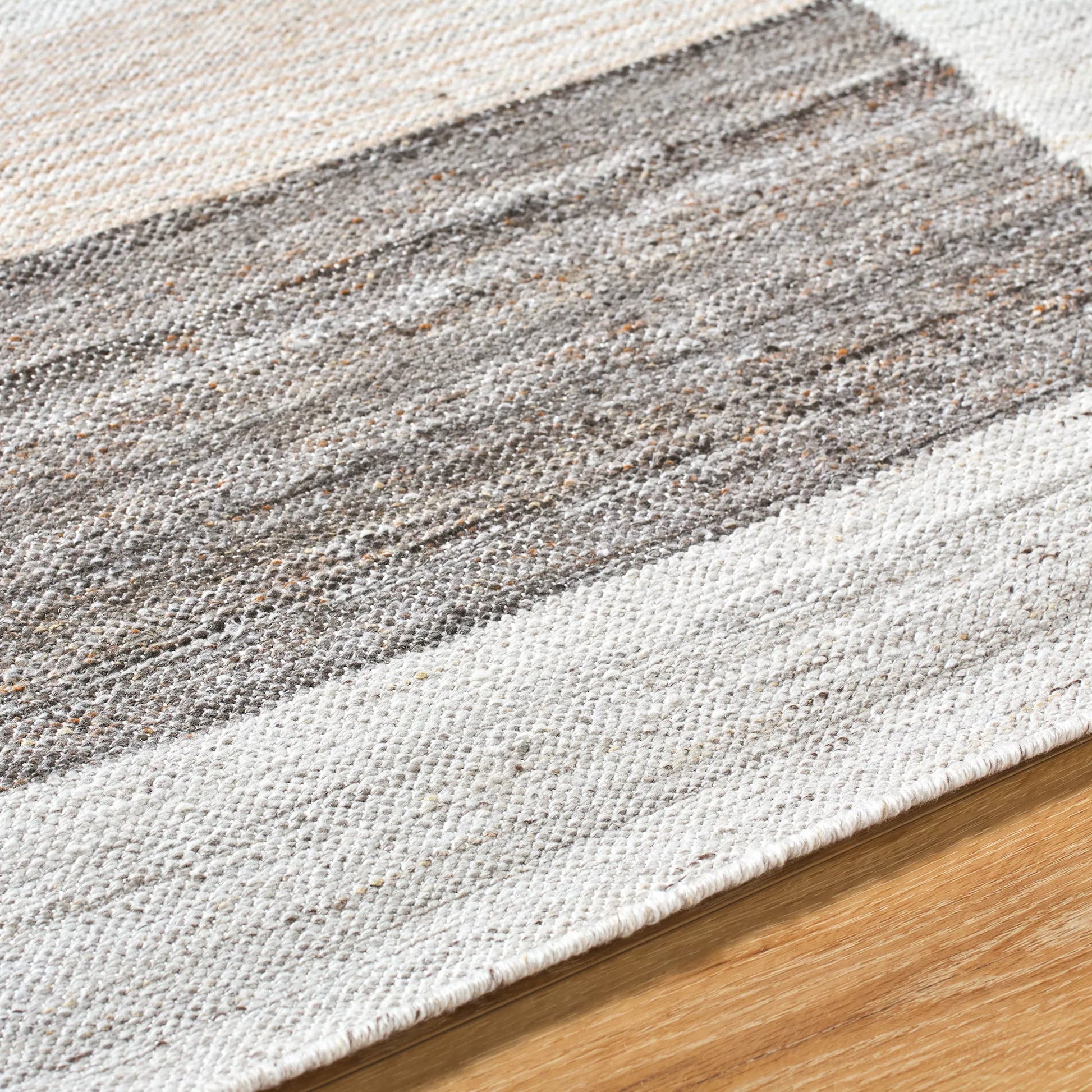Azalea Rug - 531195 by Surya in ivory, sandstone, charcoal, taupe, slate gray. Made from recycled pet yarn in a unique style.