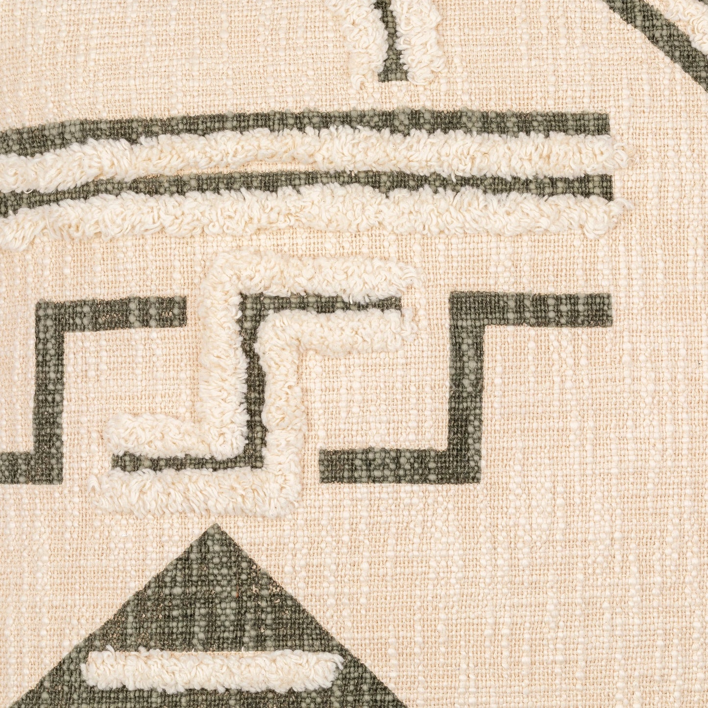 003 SI-1877419,SI-1877420,SI-1877421,SI-1877422,SI-1877423,SI-1877424 | Additional Silo | Azibo Pillow - 30981 by Surya in medium green, cream. Made from 100% cotton in a eclectic & global style.