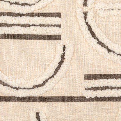 Azibo Pillow - 10416 by Surya in charcoal, cream. Made from 100% cotton in a eclectic & global style.