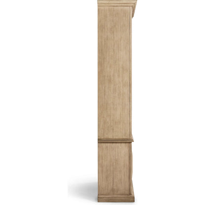 Kairos Display Cabinet by Jonathan Charles in bleached walnut. Made from acacia in a cottage & farmhouse style.