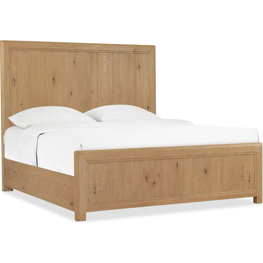 Driftwood Panel Bed by Hooker Furniture. Made from oak solids, oak veneers in a transitional style.