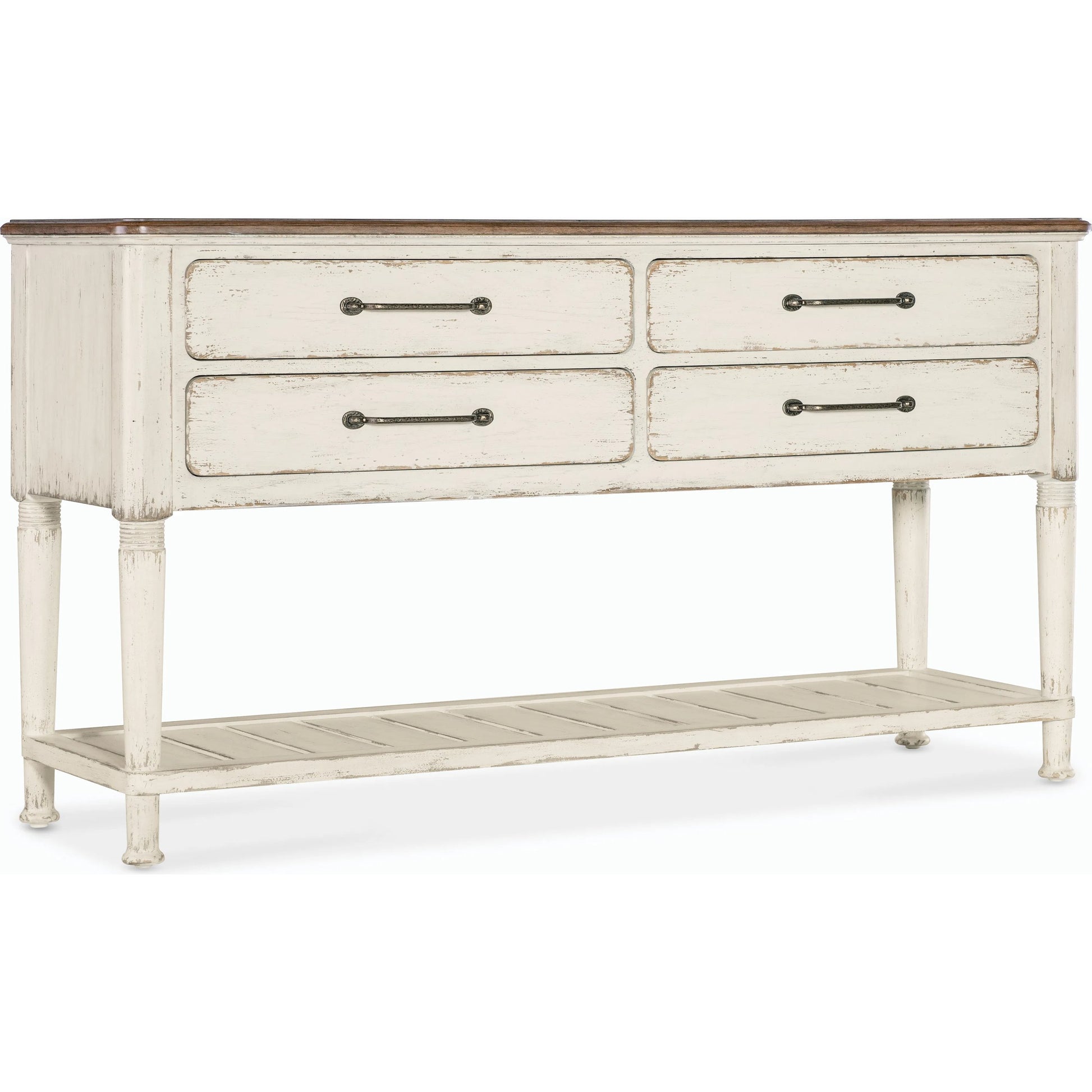 Americana Server by Hooker Furniture. Made from oak veneers with solid-wood edge top in a cottage & farmhouse style.