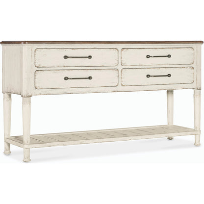 Americana Server by Hooker Furniture. Made from oak veneers with solid-wood edge top in a cottage & farmhouse style.