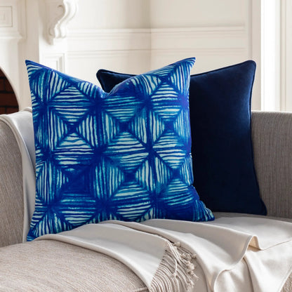 Azora Pillow - 10819 by Surya in blue, aqua. Made from 100% polyester in a eclectic & global style.