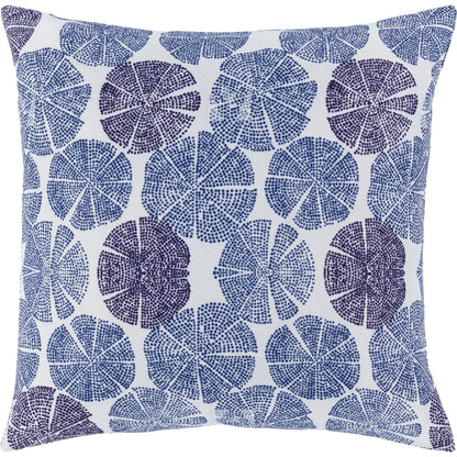 Azora Pillow - 14772 by Surya in navy, dark blue, white. Made from 100% polyester in a eclectic & global style.