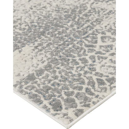 Azure Rug - 3401F by Feizy in gray, blue, ivory. Made from polyester, polypropylene in a unique style.