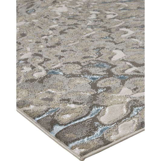 Azure Rug - 3403F by Feizy in blue, silver, gray. Made from polyester, polypropylene in a unique style.