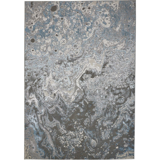 Azure Rug - 3405F by Feizy in ivory, gray, blue. Made from polyester, polypropylene in a unique style.
