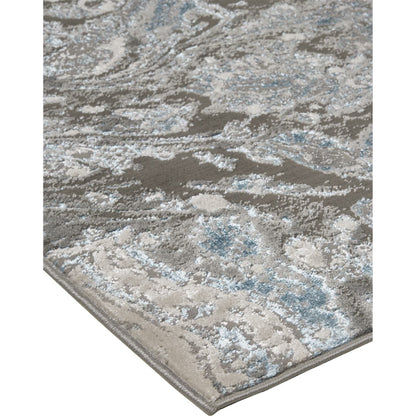 Azure Rug - 3405F by Feizy in ivory, gray, blue. Made from polyester, polypropylene in a unique style.