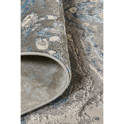 Azure Rug - 3405F by Feizy in ivory, gray, blue. Made from polyester, polypropylene in a unique style.