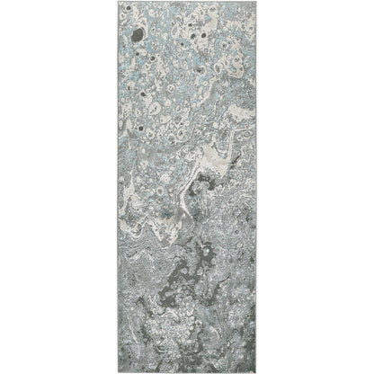 Azure Rug - 3405F by Feizy in ivory, gray, blue. Made from polyester, polypropylene in a unique style.