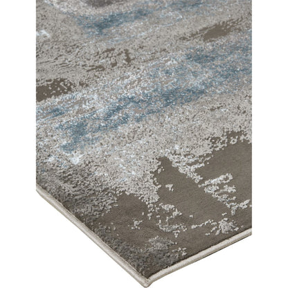 Azure Rug - 3406F by Feizy in gray, ivory, blue. Made from polyester, polypropylene in a unique style.