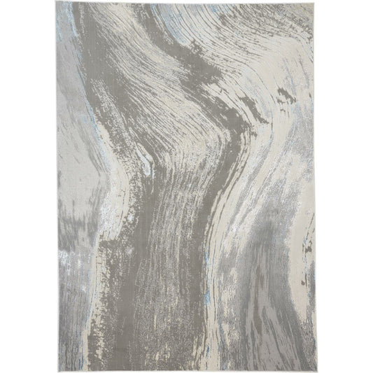Azure Rug - 3524F by Feizy in gray, ivory, blue. Made from polyester, polypropylene in a unique style.