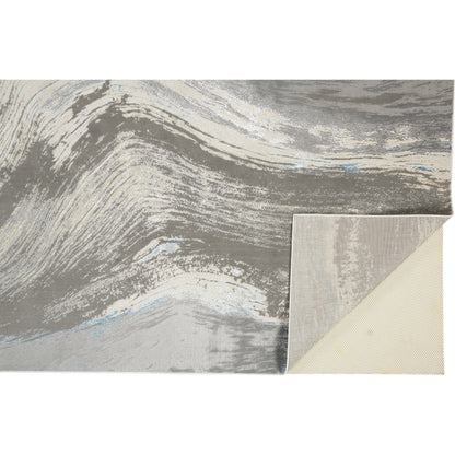 Azure Rug - 3524F by Feizy in gray, ivory, blue. Made from polyester, polypropylene in a unique style.