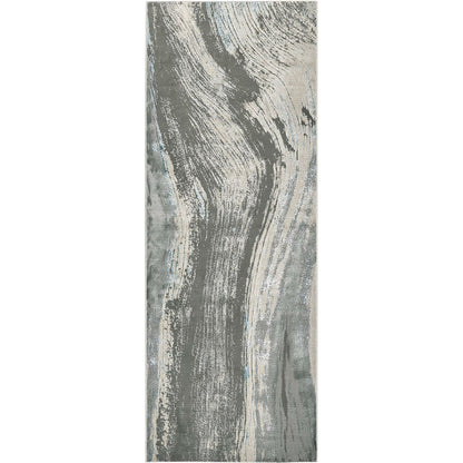 Azure Rug - 3524F by Feizy in gray, ivory, blue. Made from polyester, polypropylene in a unique style.