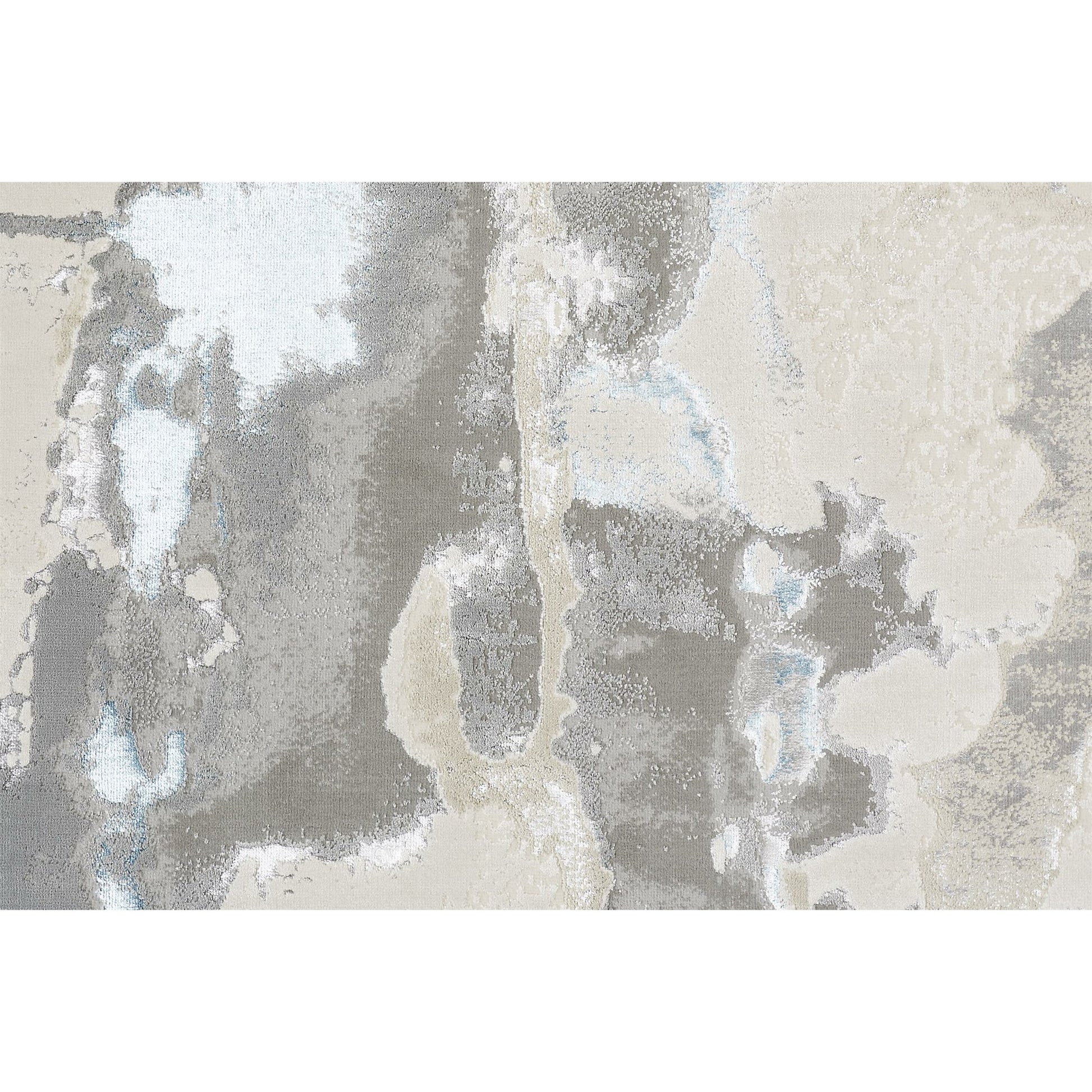 Azure Metallic Marble Rug - 3525F by Feizy in blue, gray. Made from polyester, polypropylene in a unique style.