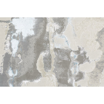 Azure Metallic Marble Rug - 3525F by Feizy in blue, gray. Made from polyester, polypropylene in a unique style.