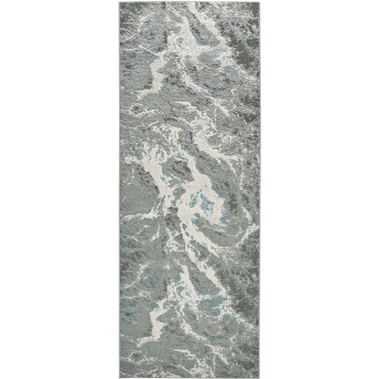 Azure Rug - 3539F by Feizy in silver, gray, ivory. Made from polyester, polypropylene in a unique style.