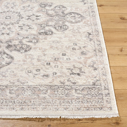 Azhar AZR-2303 Rug by Livabliss in ivory, taupe, charcoal, beige. Made from polyester in a unique style.