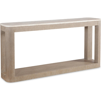 Loggia Console Table by Bernhardt in aria. Made from wood, stone in a transitional style.