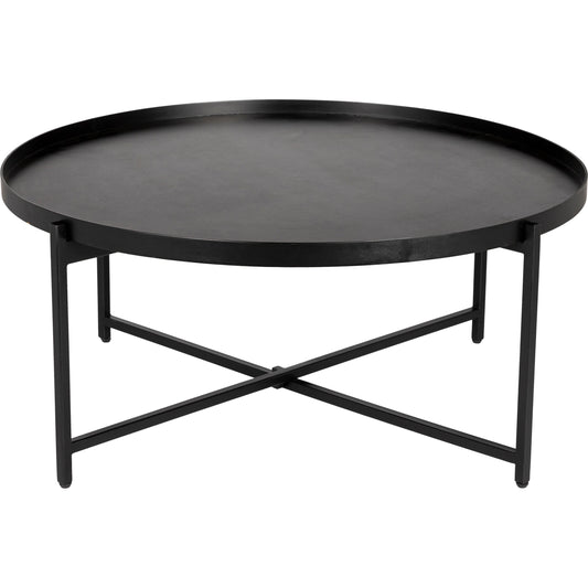 Aracruz - 29268 by Surya in black and powder coatedhand painted. Made from top: manufactured wood, base: metal in a modern style.