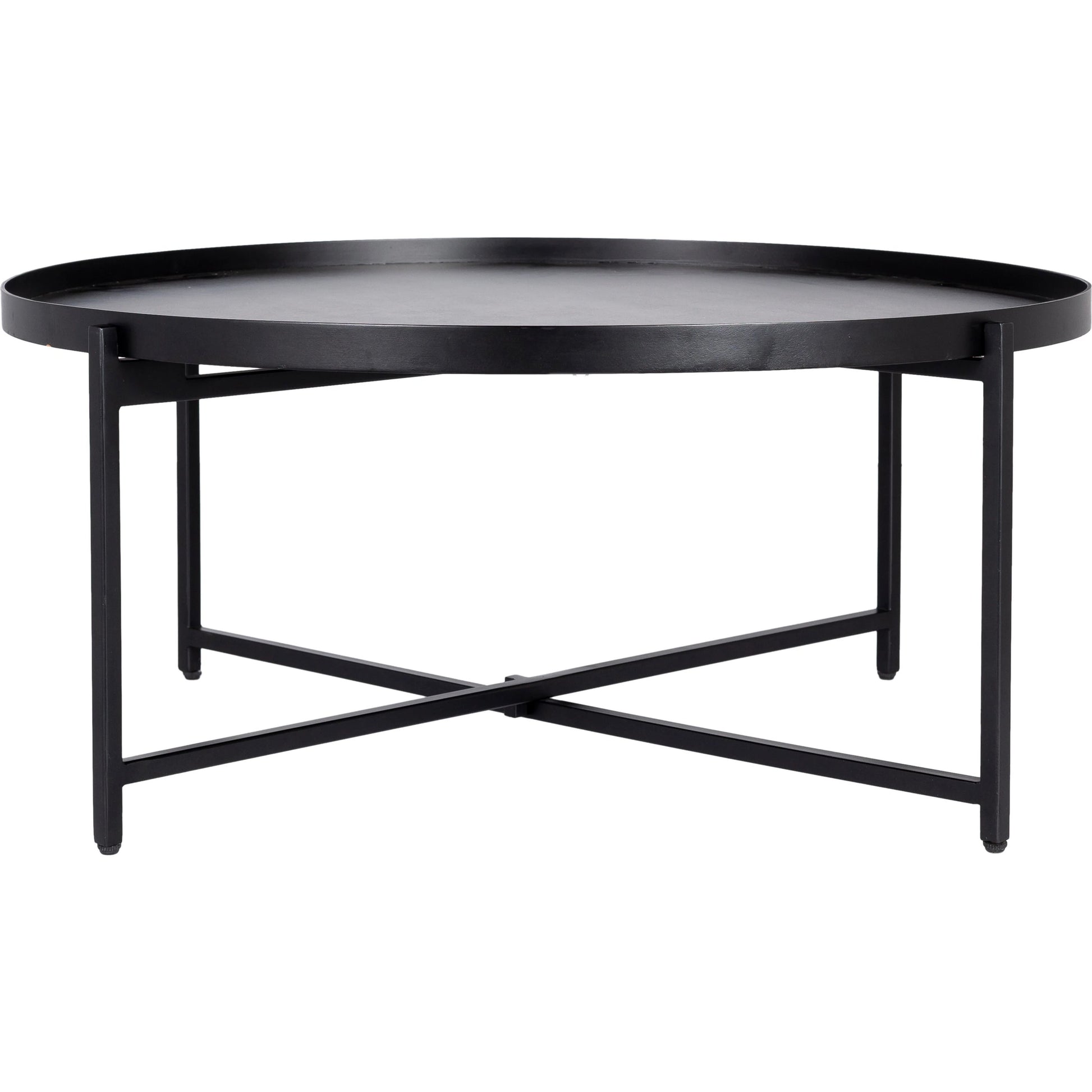 Aracruz - 29268 by Surya in black and powder coatedhand painted. Made from top: manufactured wood, base: metal in a modern style.