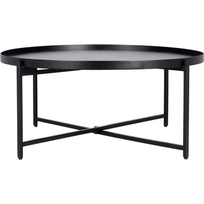 Aracruz - 29268 by Surya in black and powder coatedhand painted. Made from top: manufactured wood, base: metal in a modern style.