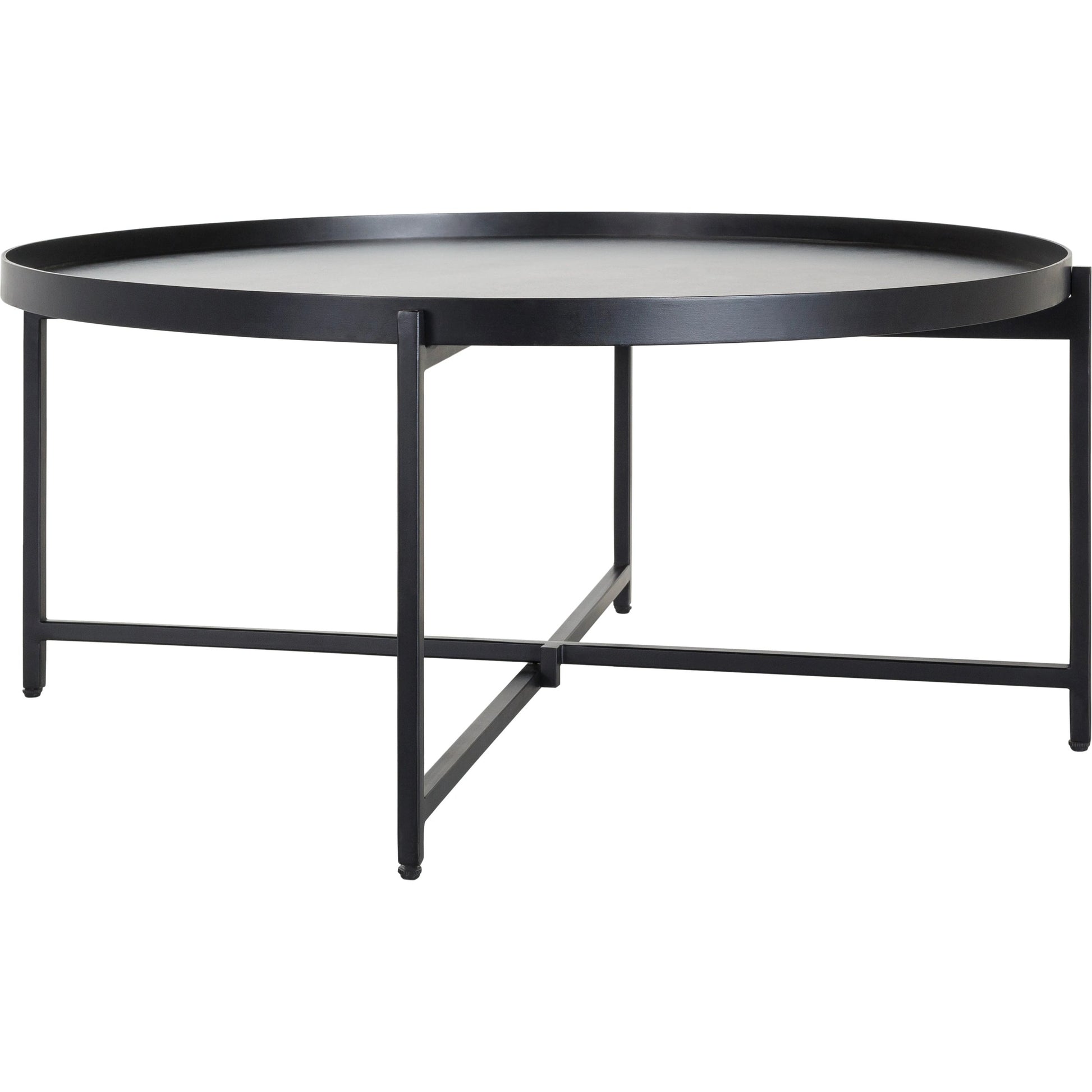 Aracruz - 29268 by Surya in black and powder coatedhand painted. Made from top: manufactured wood, base: metal in a modern style.
