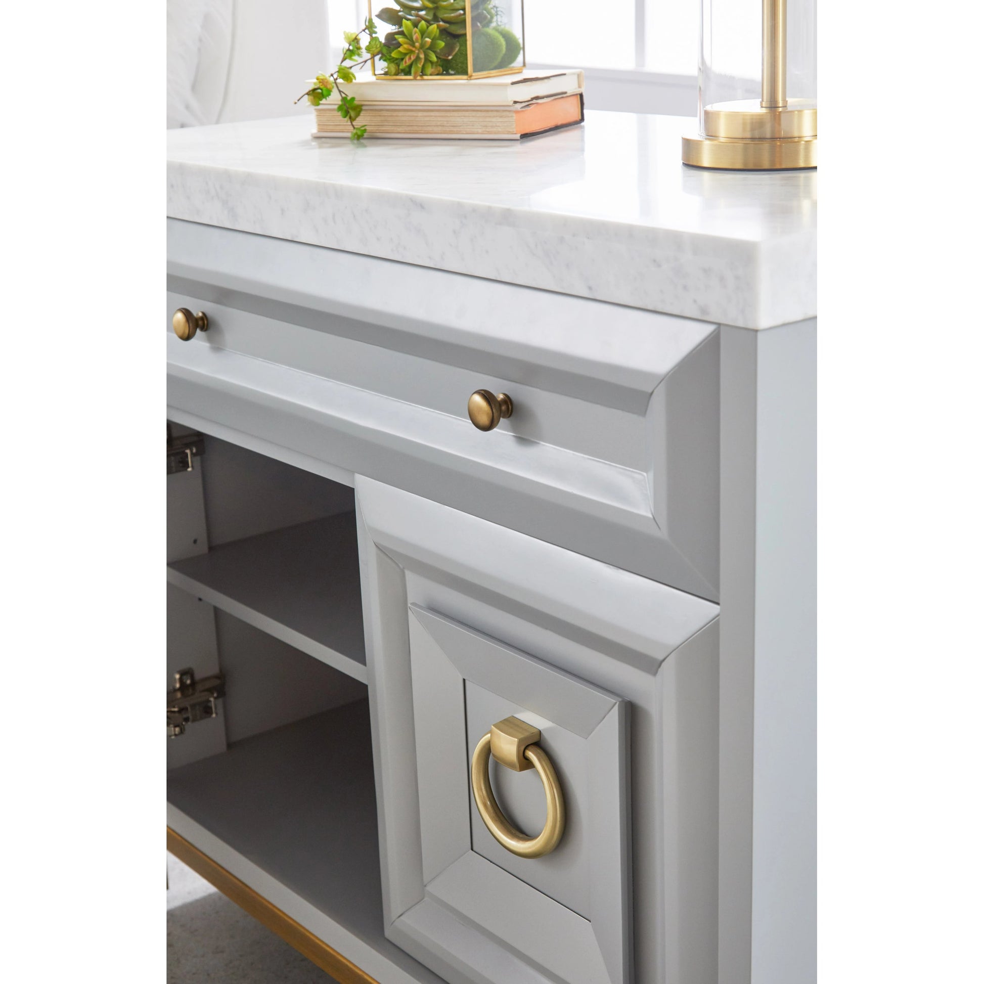 Azure Carrera Media Chest by Essentials For Living. Made from unique in a modern style.
