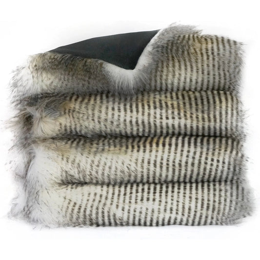 Alaskan Hawk Corded Throw by DV Kap Home in brown. Made from 80% acrylic / 20% polyester in a unique style.