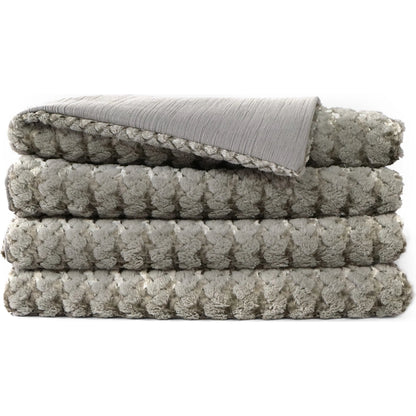 Gene Corded Throw by DV Kap Home. Made from 100% polyester in a transitional style.