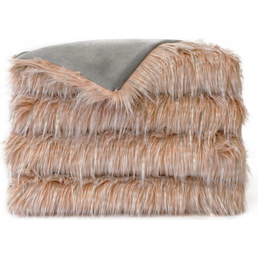 Blustery Throw by DV Kap Home in rose. Made from 100% polyester in a unique style.