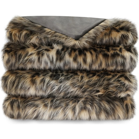 Margay Corded Throw by DV Kap Home in brown. Made from 70% acrylic, 30% polyester in a unique style.