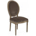 Medallion Velvet Side Chair by Zentique. Made from unique in a traditional style.