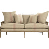 English Khaki Linen with Red Stripe