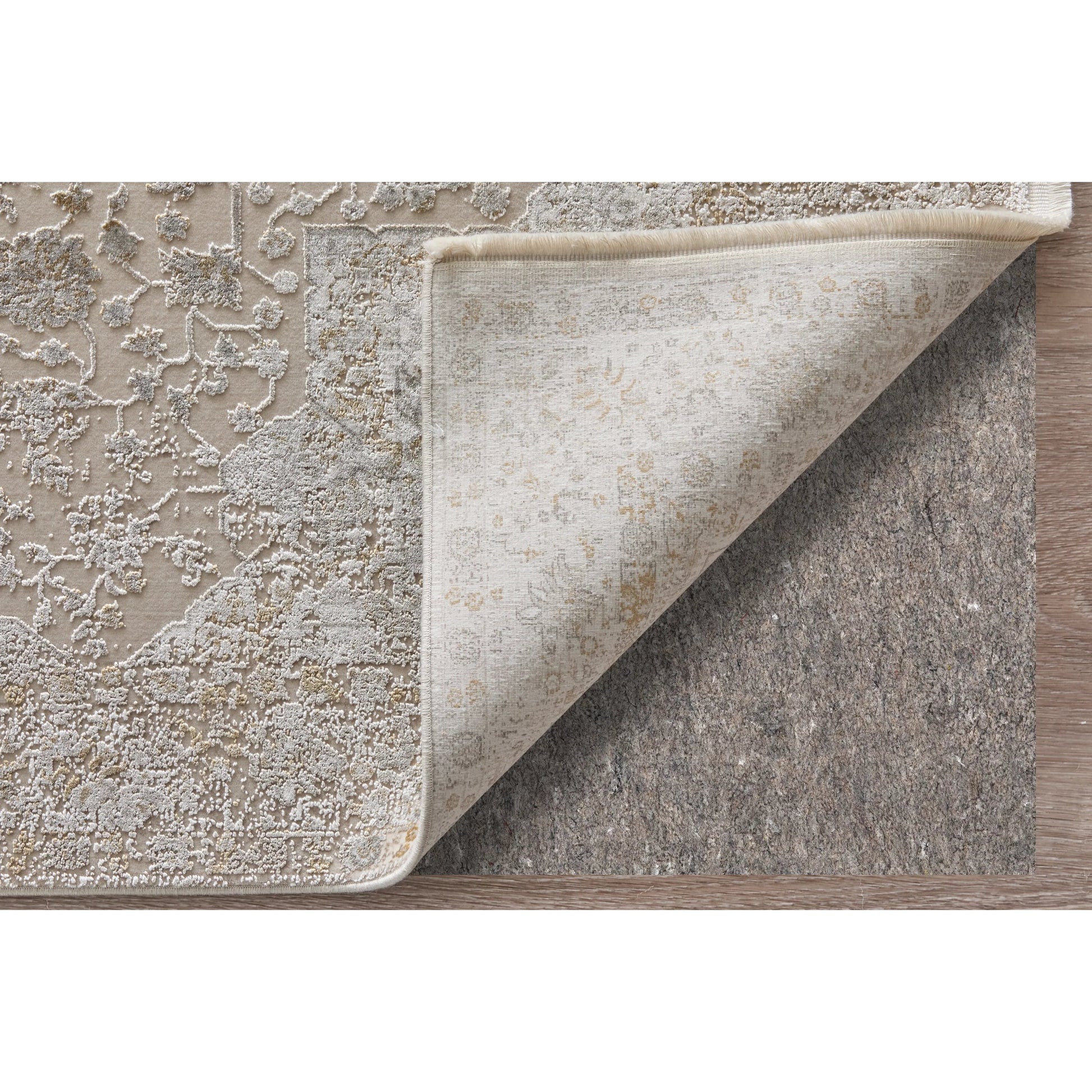 Cadiz Traditional 86639T0F Rug by Feizy in ivory, gray, gold. Made from viscose, acrylic in a unique style.