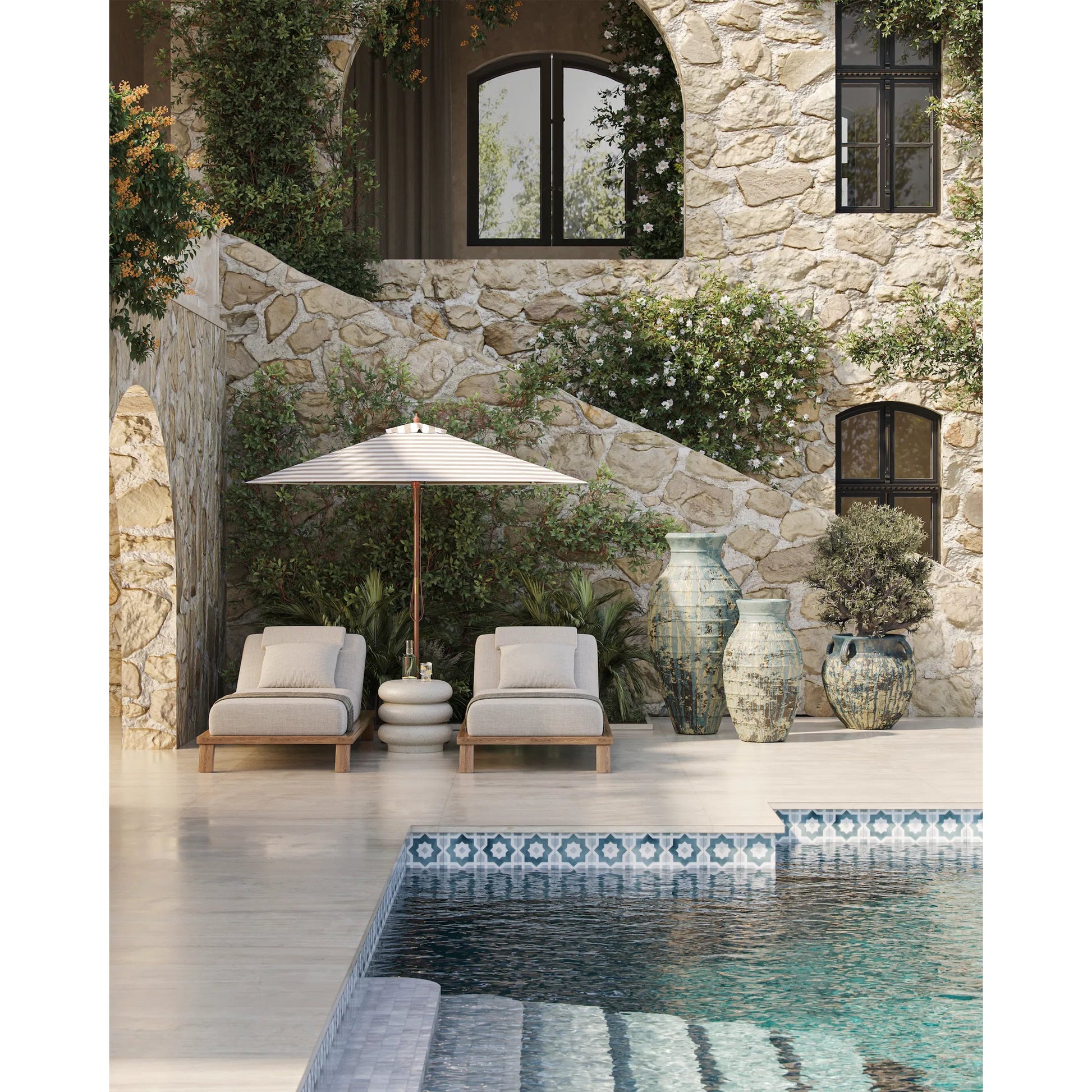 Ragusa Urn by Currey and Company. Made from terracotta in a rustic style.