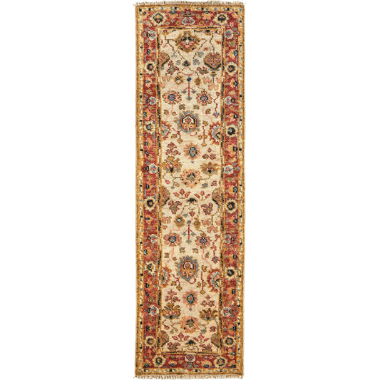 Carrington Traditional Oriental Rug - 6805F by Feizy in ivory, red, blue. Made from wool in a unique style.