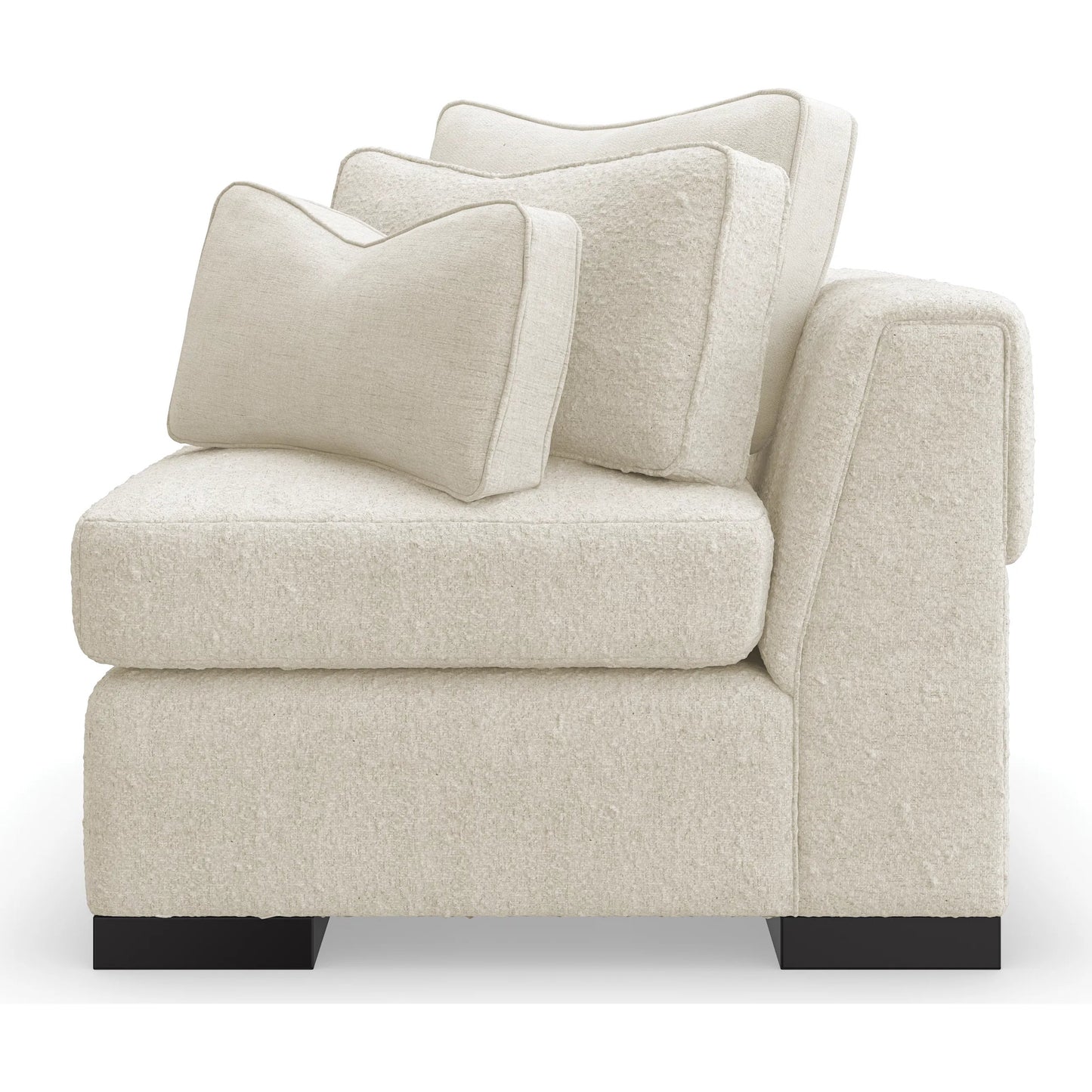 017 SI-2162961 | Primary Silo | Edge Corner Chair by Caracole in satin ebony. Made from birch in a modern style.