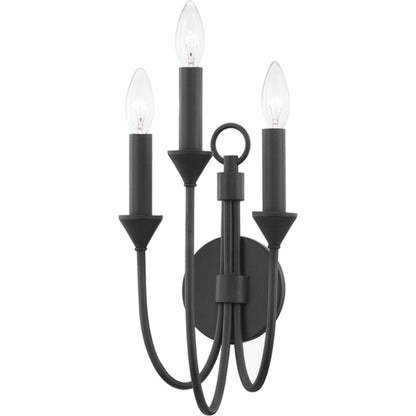 Cate Wall Sconce by Troy. Made from iron, steel in a transitional style.