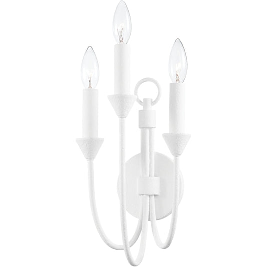 Cate Wall Sconce by Troy. Made from iron, steel in a transitional style.