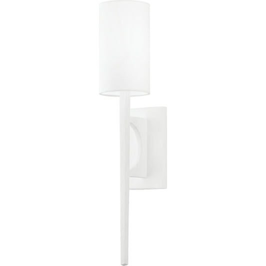 Wallace Wall Sconce by Troy in gesso white. Made from aluminum, stainless steel in a modern style.