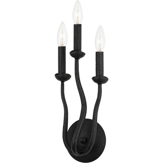 Reign Wall Sconce by Troy. Made from aluminum, stainless steel in a cottage & farmhouse style.