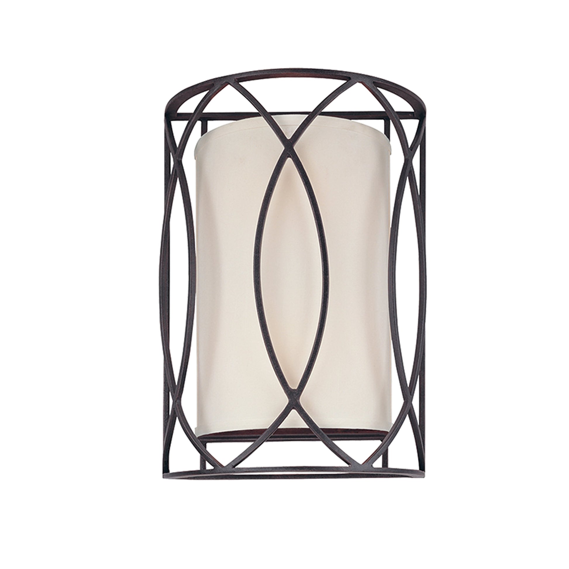 Sausalito Wall Sconce by Troy. Made from hand worked iron in a modern style.